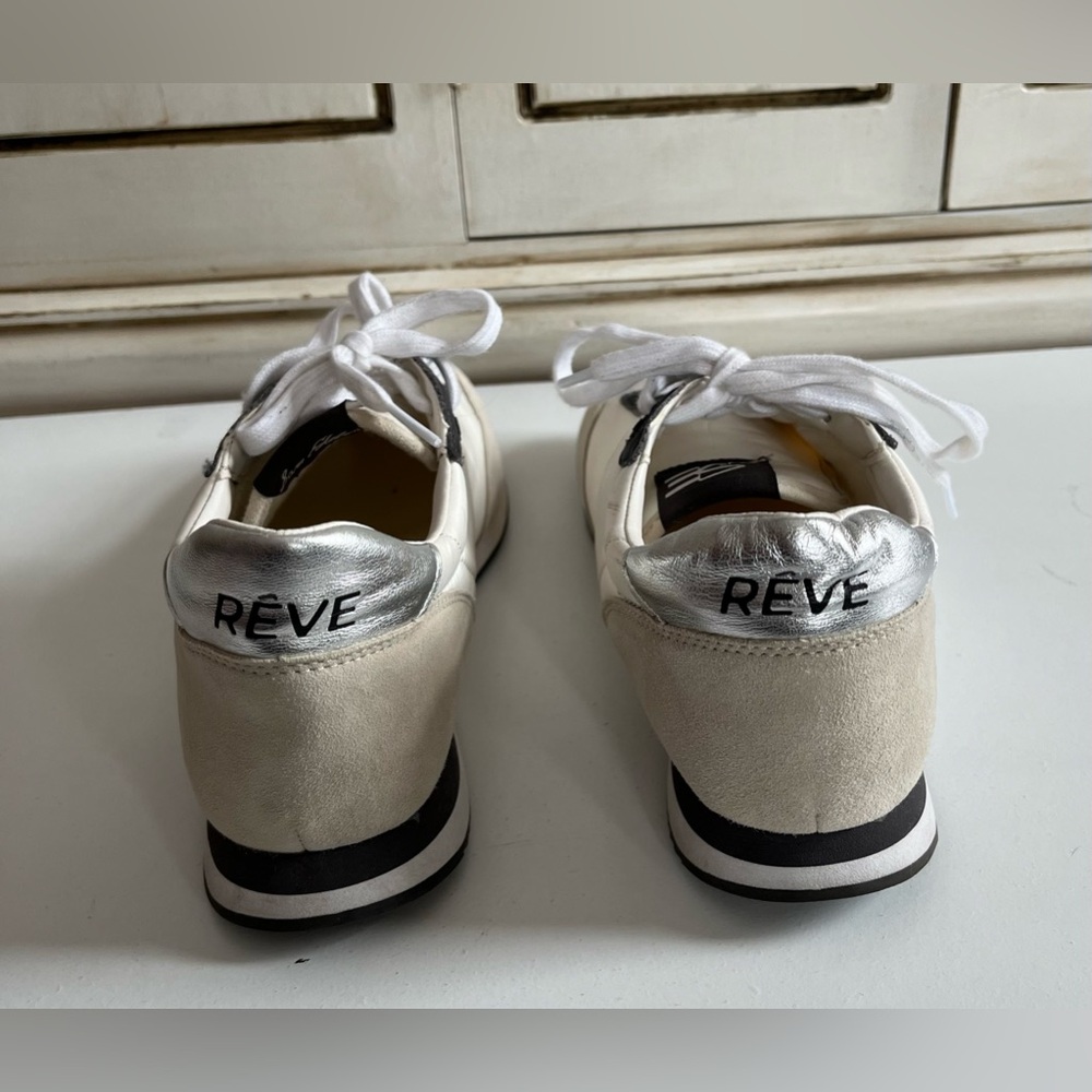 Women’s Sam Edelman Reve Tori sneakers White/Moonlight Grey/So Neutral shoes 11 - Picture 3 of 7